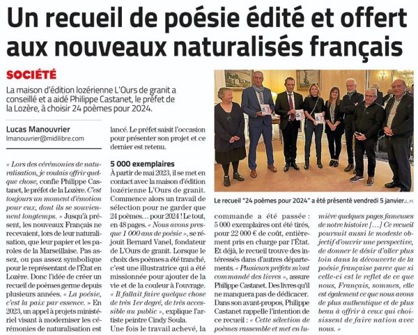 Article de presse Cindy Soula